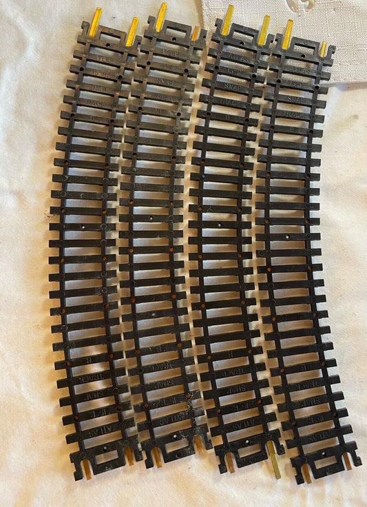 Atlas HO 15R Curved Snap Brass Track 4 Piece LOT
